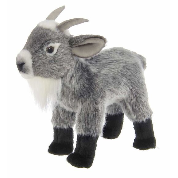 Bearington Garret Plush Gray Goat Stuffed Animal, 12 Inches - Picture 1 of 15